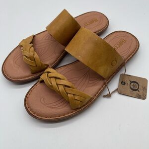 Born Women's Mustard Leather Sandals